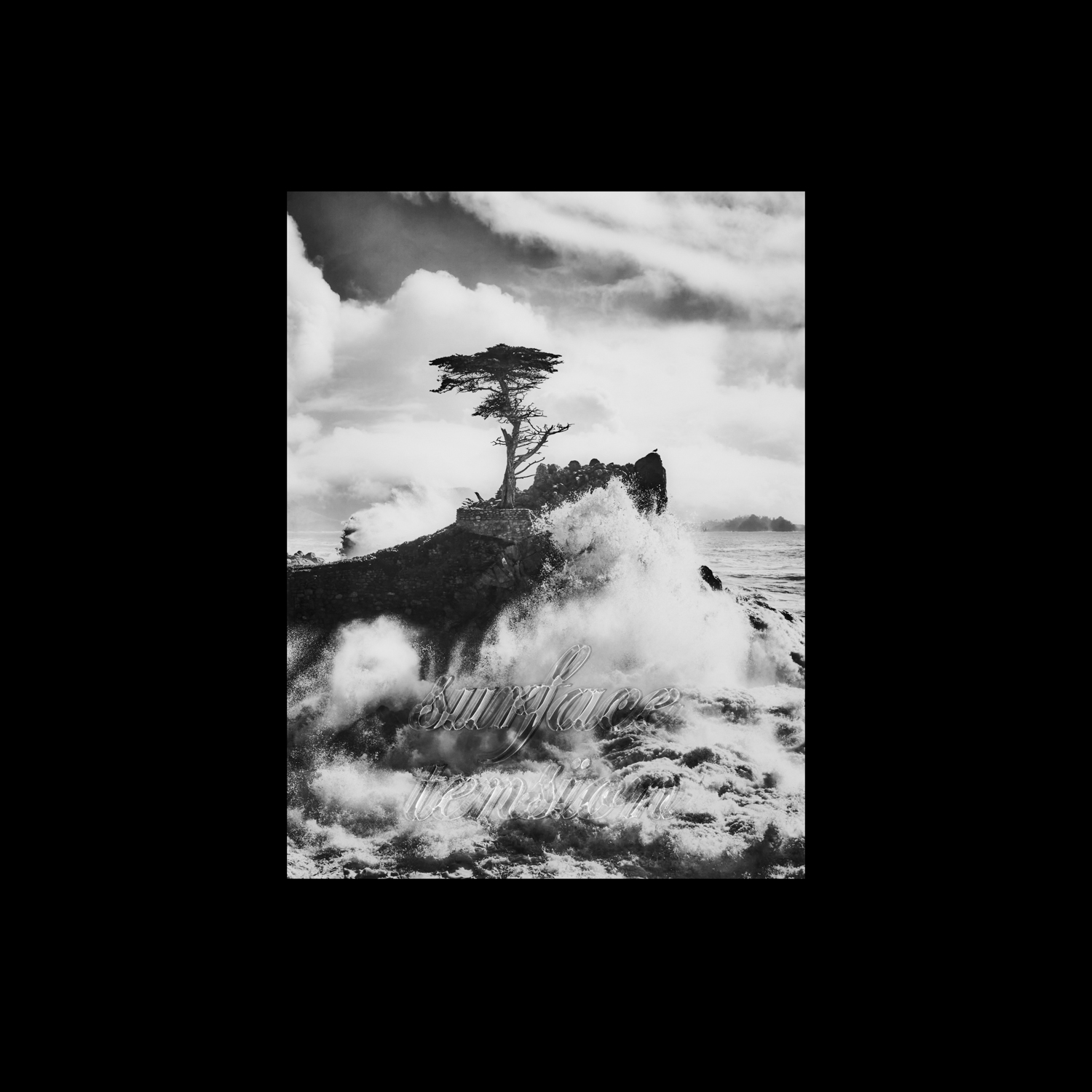 Resin artwork collaboration between Lucky Rapp and Jeannine Henebry titled "surface tension"